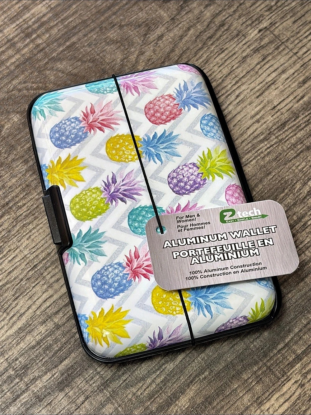 🔥5 for $25🔥 2 Tech Pineapple Aluminum Wallet